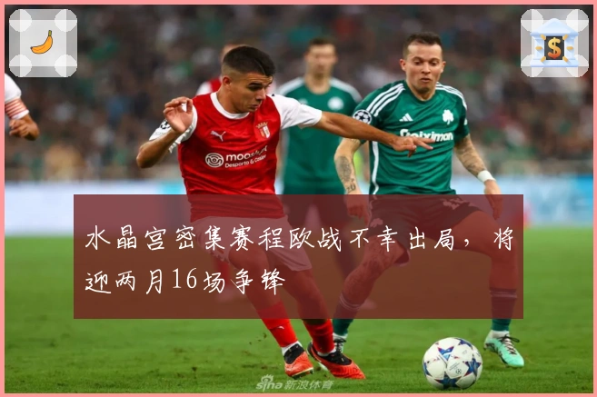 水晶宫密集赛程欧战不幸出局，将迎两月16场争锋